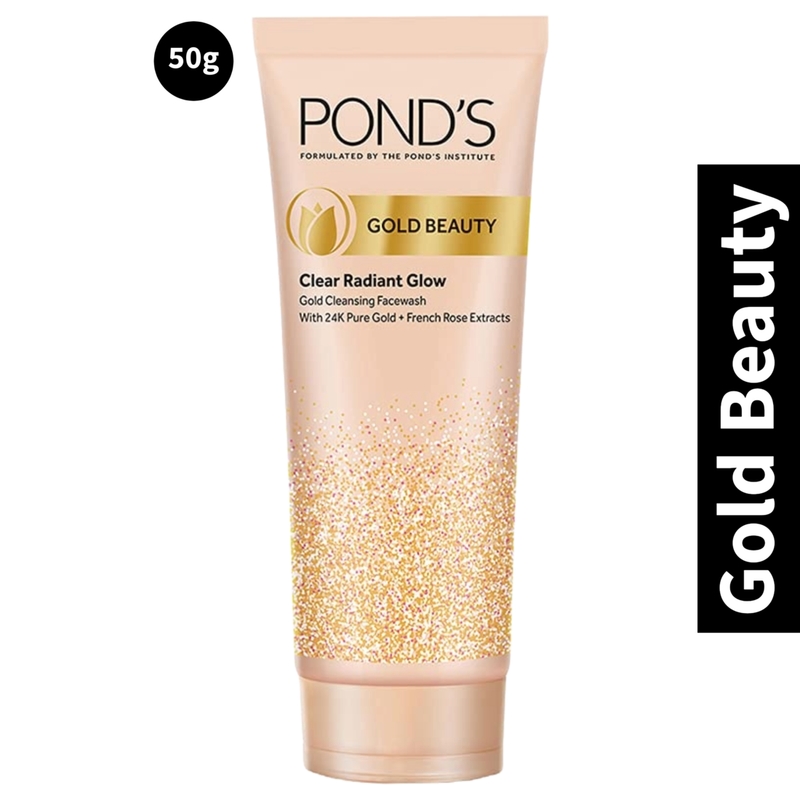 Gold Beauty Ponds Clear Radiant Glow Face Wash 50g