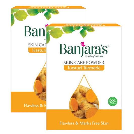 Banjara's Kasturi Turmeric Skin Care Powder 100g Pack of 2