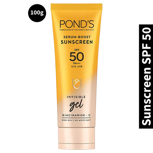 Ponds Serum Boost Sunscreen SPF 50 PA+++ Gel (100gm) (Pack of 1)