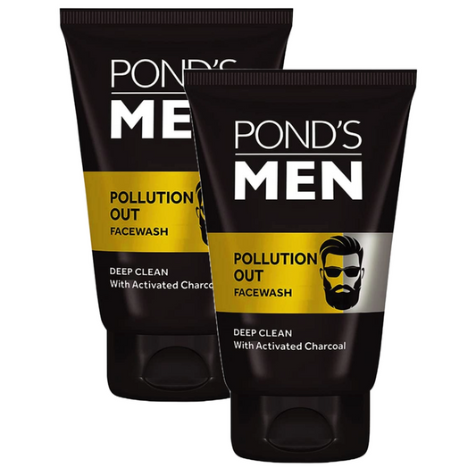 Ponds Men Pollution Out Deep Clean Face Wash - 50g (Pack Of 2)