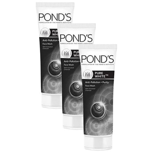 Ponds Pure Detox Anti-Pollution With Activated Charcoal Purity Face Wash, 50 g - Pack Of 3