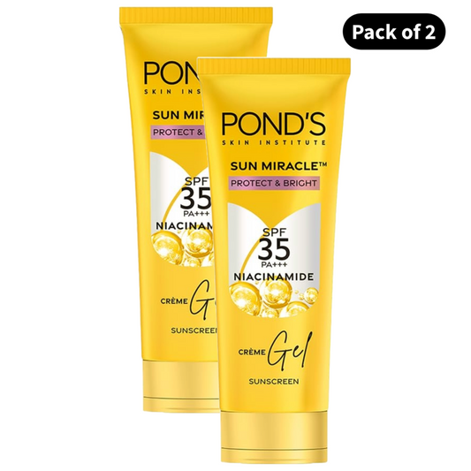 Ponds Sun Miracle Protect & Bright SPF 35 PA+++ Gel (15gm) (Pack of 2)