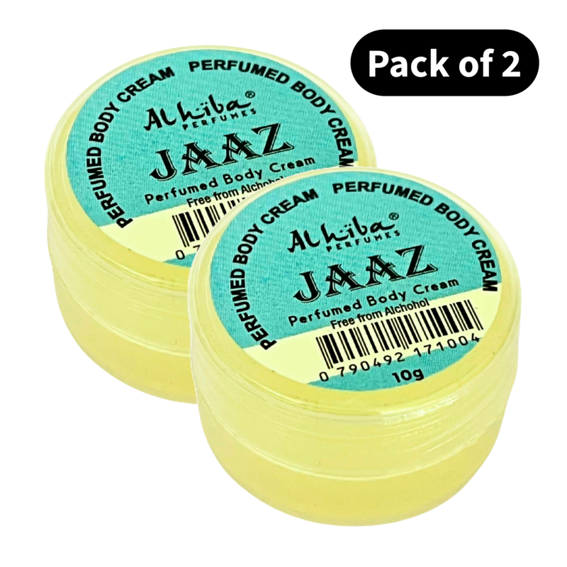 Al Hiba Perfume Body Cream Jaaz (10gm) (Pack of 2)