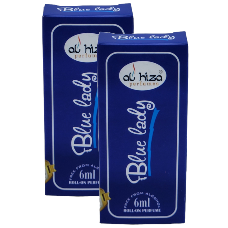 Al Hiza Blue Lady Roll On Perfume 6ml Pack of 2