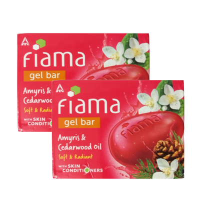 Fiama Amyris & Cedarwood Oil Soft & Radiant Gel Bar 125g Pack of 2