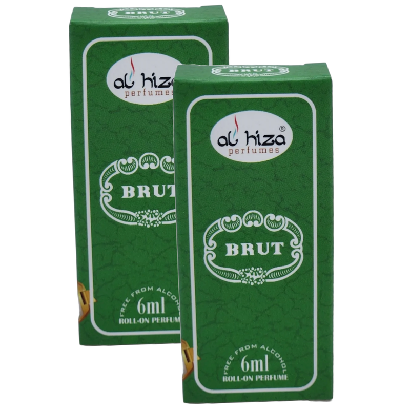 Al Hiza Brut Roll On Perfume 6ml Pack of 2