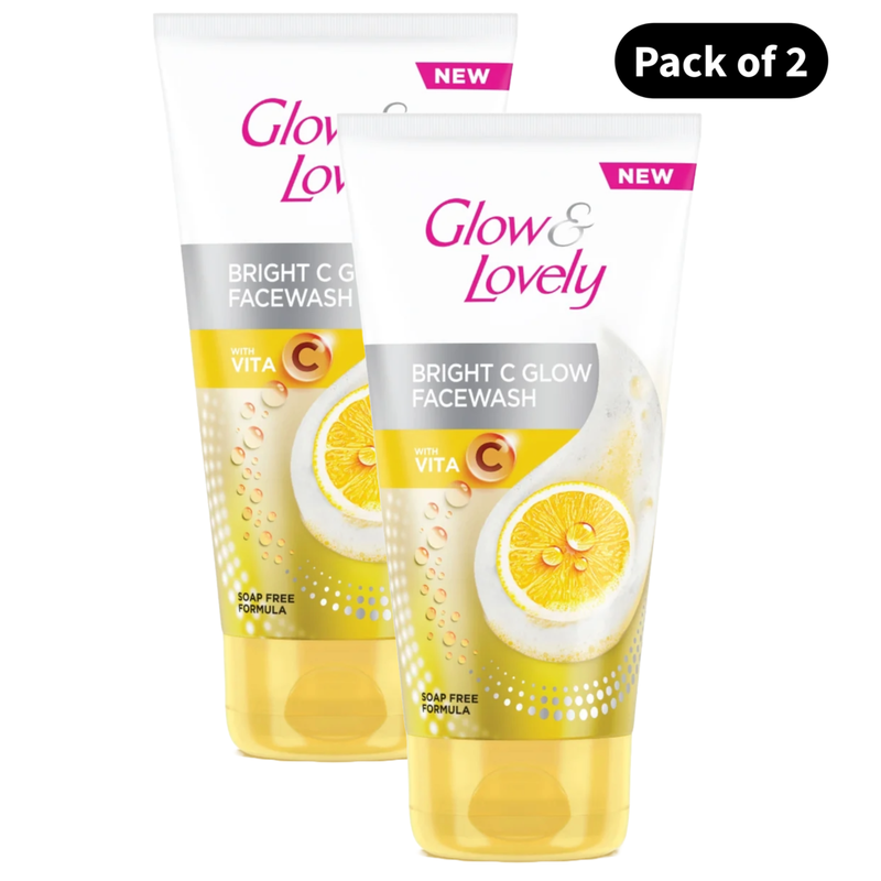 Glow & Lovely Bright C Glow Face Wash (150gm)(Pack of 2)