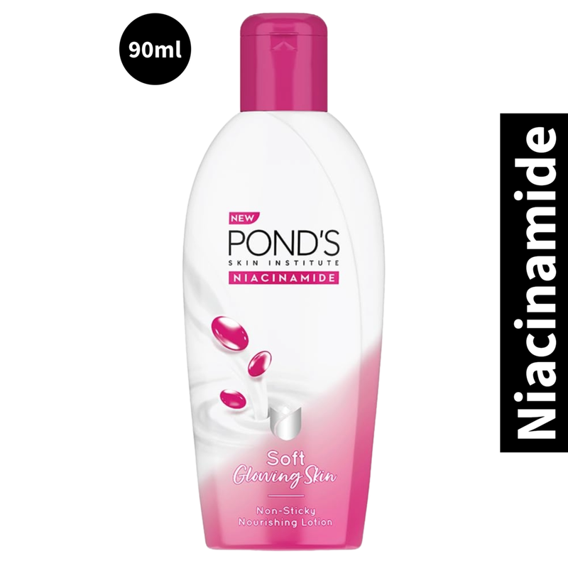 Ponds Niacinamide Soft Glowing Lotion (90ml) (Pack of 1)