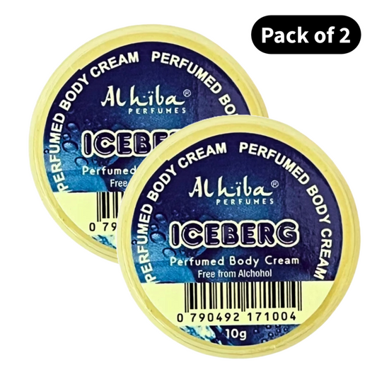 Al Hiba Perfume Body Cream Iceberg (10gm) (Pack of 2)