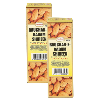 Hamdard Roghan Badam Oil 100ml (Pack Of 2)