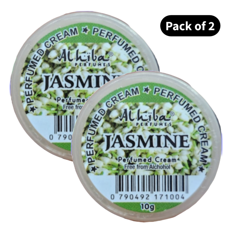 Al Hiba Perfume Body Cream Jasmine (10gm) (Pack of 2)