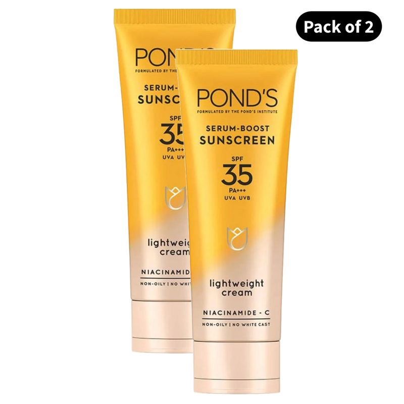 Ponds Serum Boost Sunscreen SPF 35 PA+++ Cream (15gm) (Pack of 2)