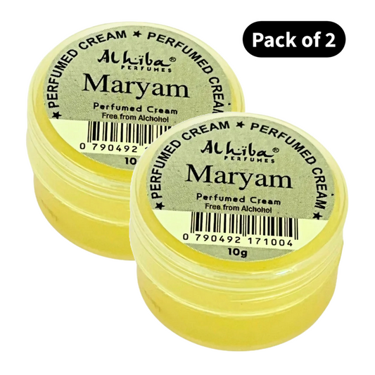 Al Hiba Perfume Body Cream Maryam (10gm) (Pack of 2)