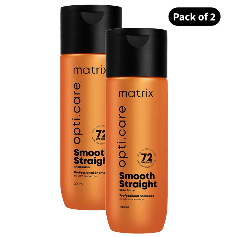 Matrix Opti.Care Straight Shea Butter Shampoo (200ml)(Pack of 2)