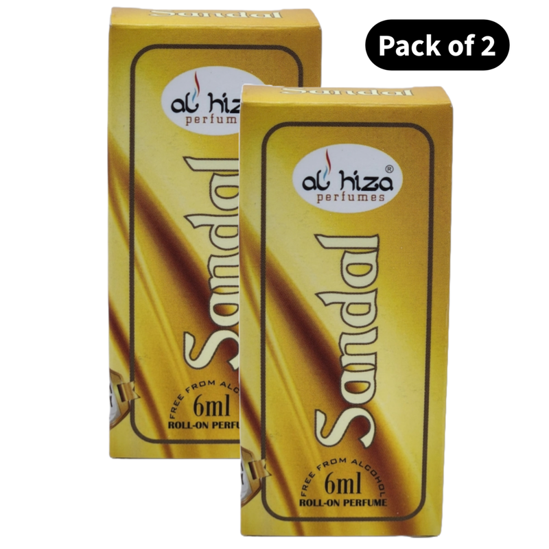 Al Hiza Sandal Perfume (6ml)(Pack of 2)