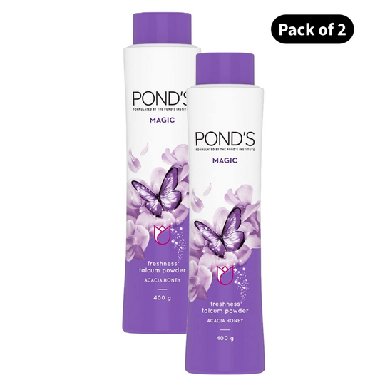 Ponds Magic Acacia Honey Talc (400gm) (Pack of 2)