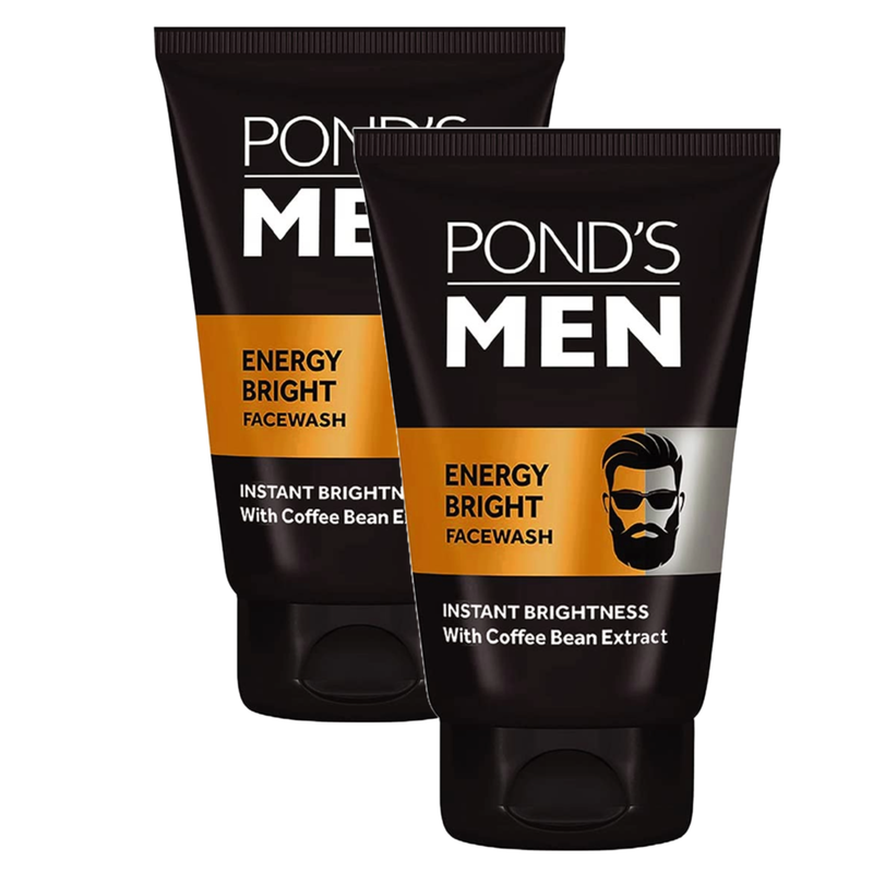 Ponds Men Energy Bright Facewash - 100gm (Pack Of 2)