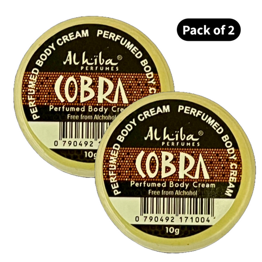 Al Hiba Perfume Body Cream Cobra (10gm) (Pack of 2)