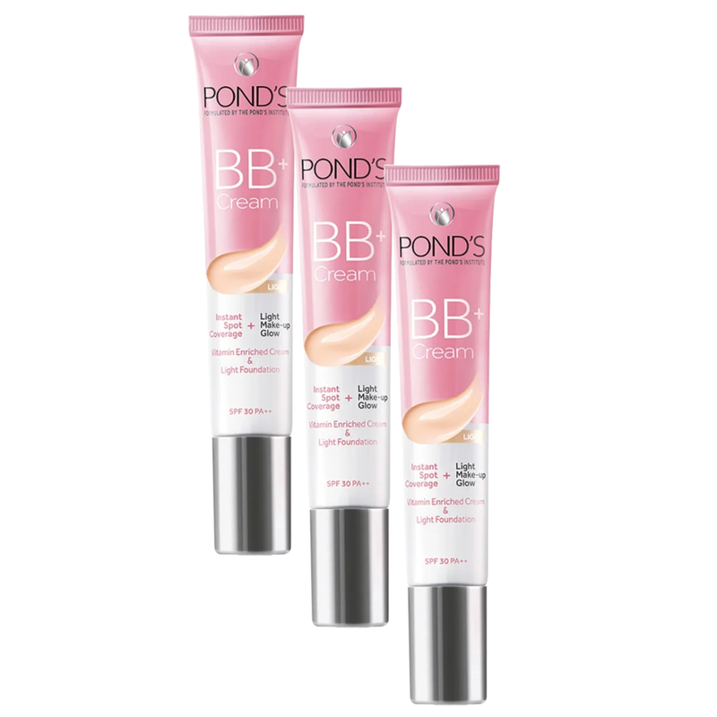 Ponds BB+ Light Fairness Cream SPF30 9g (Pack Of 3)