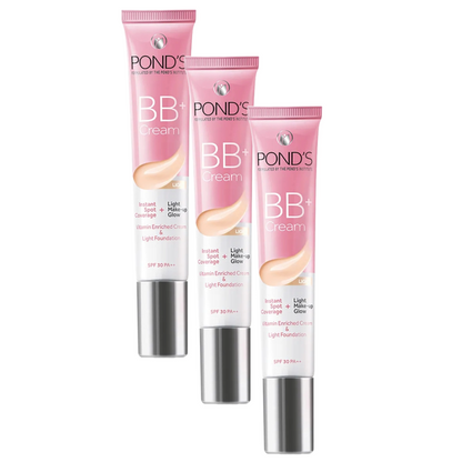 Ponds BB+ Light Fairness Cream SPF30 9g (Pack Of 3)