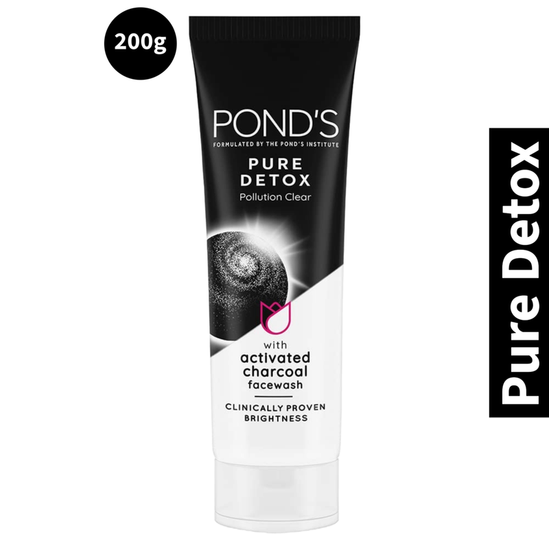 Pure Detox Activated Charcoal Ponds Face Wash 200g