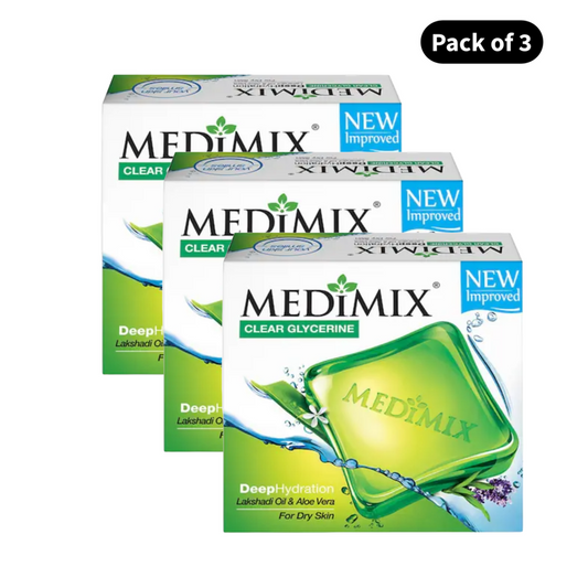 Medimix Classic Deep Hydration Bathing Soap - Pack Of 3 (400gm)