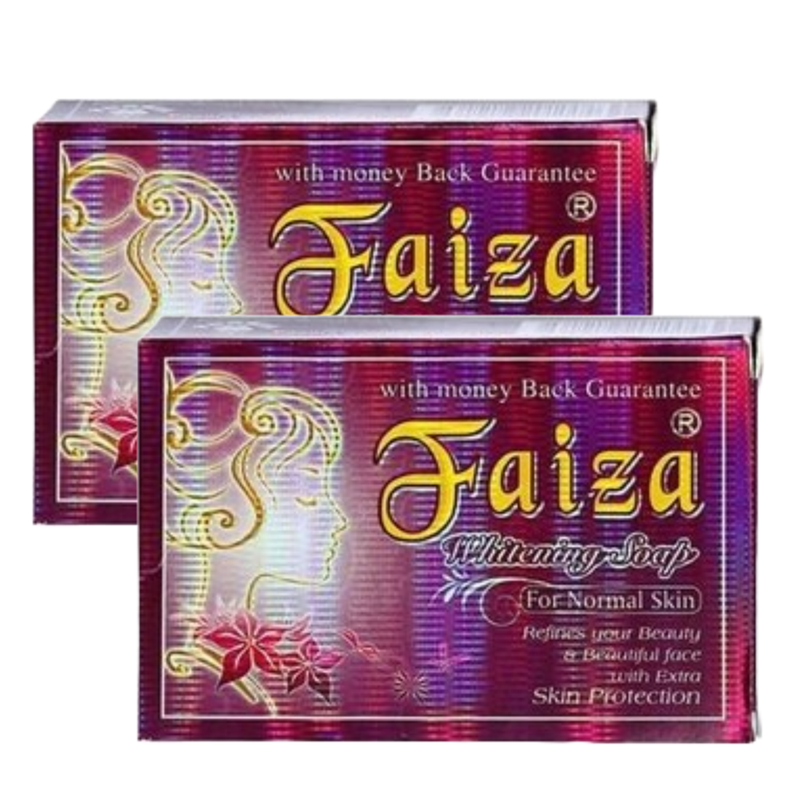 Faiza Fairness Whitening Beauty Soap 90gm Pack of 2