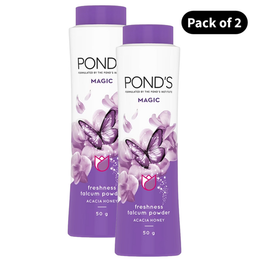 Ponds Magic Freshness Talc Acacia Honey (50gm) (Pack of 2)