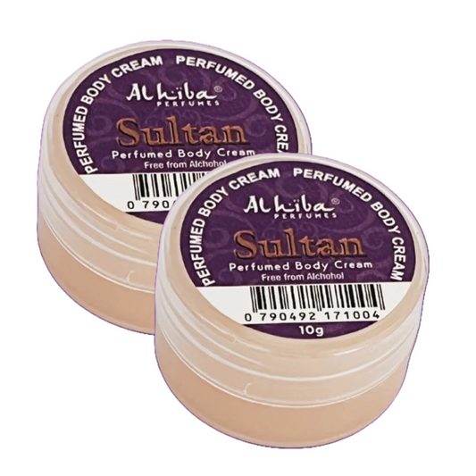 Al Hiba Sultan Perfume Body Cream 10g Pack of 2