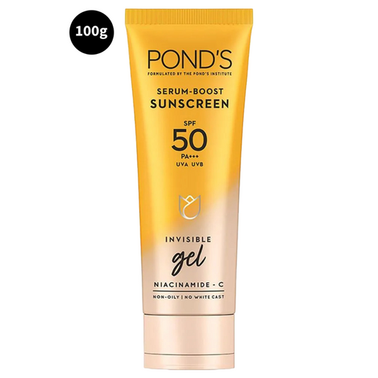 Serum Boost Ponds Sunscreen SPF 50 PA+++ Invisible Gel 100g