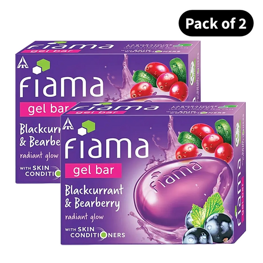 Fiama Blackcurrant & Bearberry Gel Bar (125gm)(Pack of 2)