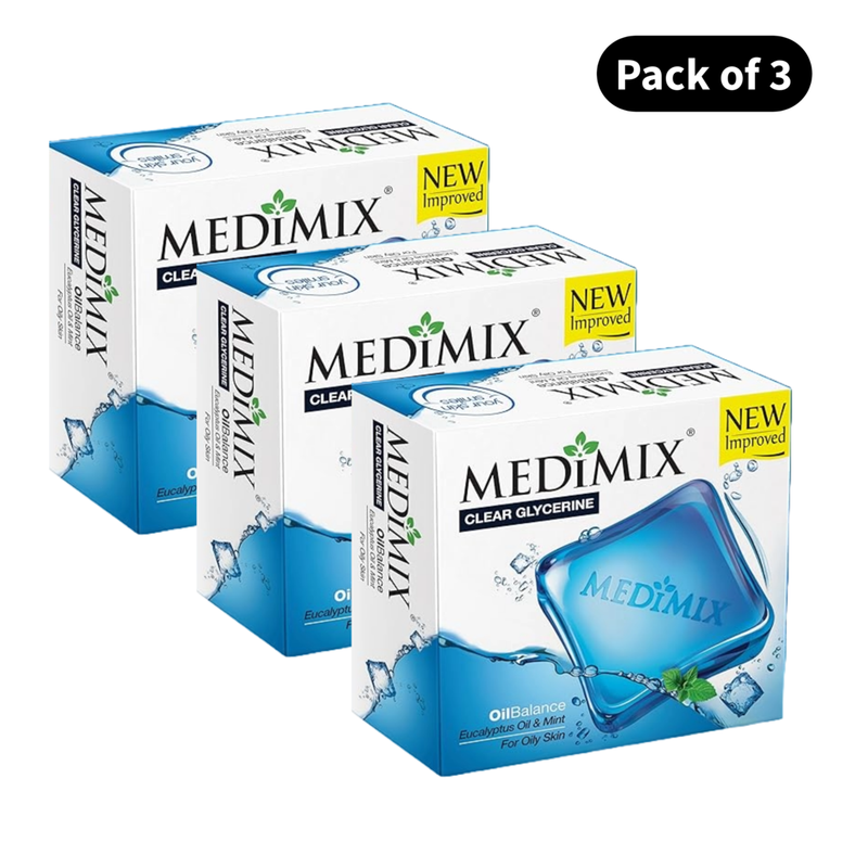 Medimix Classic Oil Balance Bathing Soap - Pack Of 3 (400gm)
