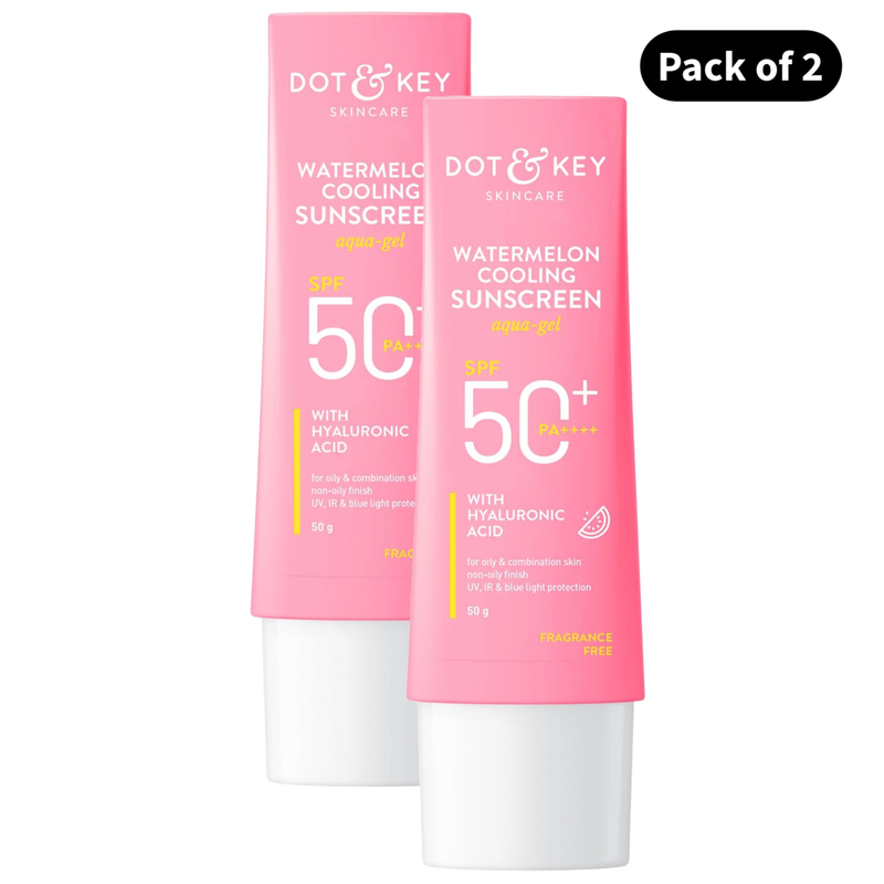 Dot & Key Watermelon Cooling Sunscreen SPF 50 PA++++ (50gm)(Pack of 2)