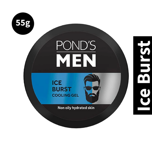 Ponds Men Ice Burst Cooling Non-Oily Hydrated Soothing Face Gel, 55 g