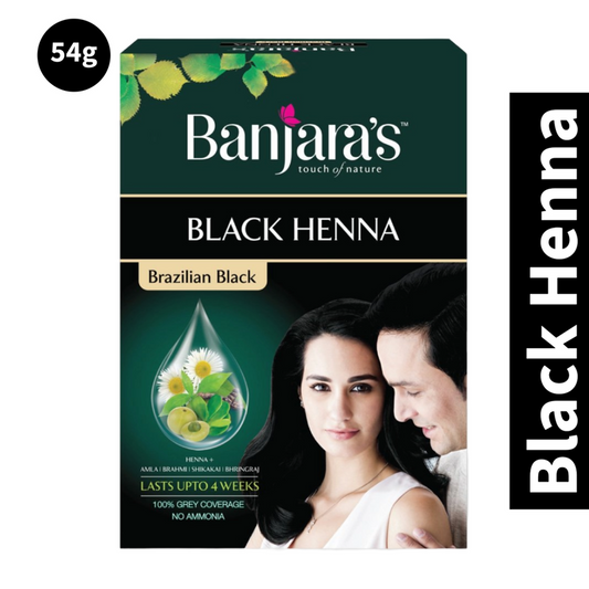 Banjara's Black Henna Brazilian Hair Color 54gm