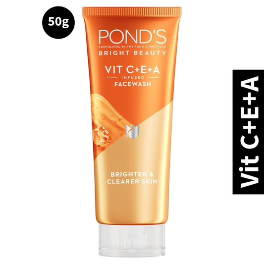 Ponds Bright Beauty Vit C+E+A Face Wash (50gm) (Pack of 1)