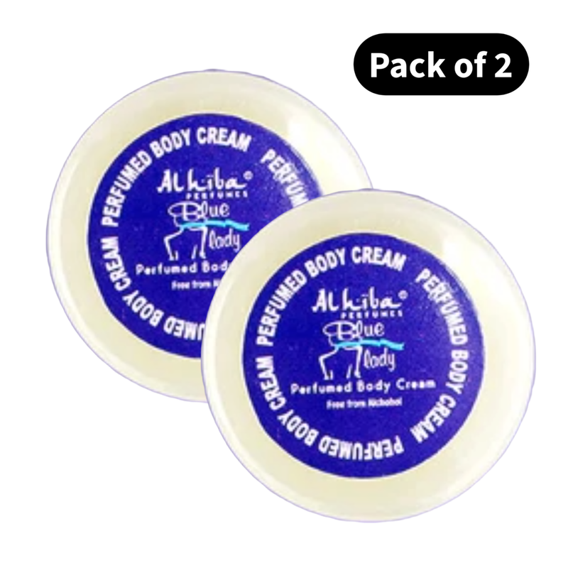 Al Hiba Perfume Body Cream Blue Lady (10gm) (Pack of 2)