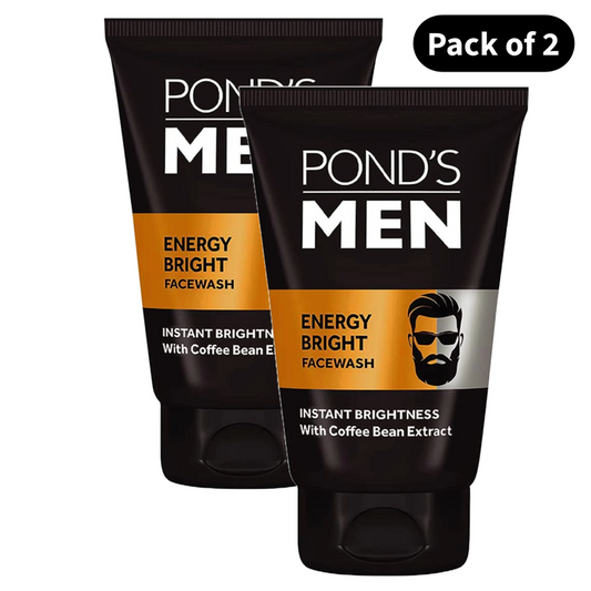 Ponds Men Energy Bright Face Wash - (100g) (Pack of 2)