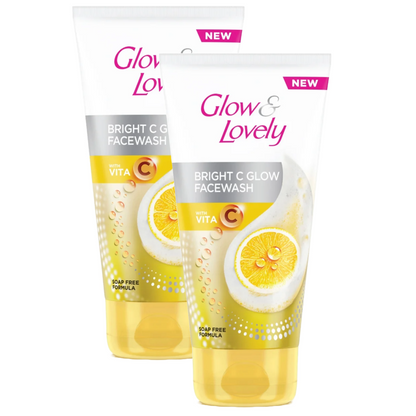 Glow & Lovely Bright C Glow With Vita Face Wash 100g Pack of 2