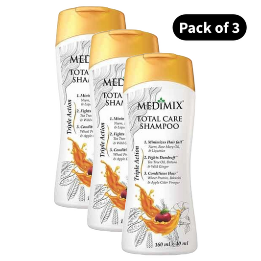 Medimix Classic Total Care Neem Shampoo - Pack Of 3 (160ml)