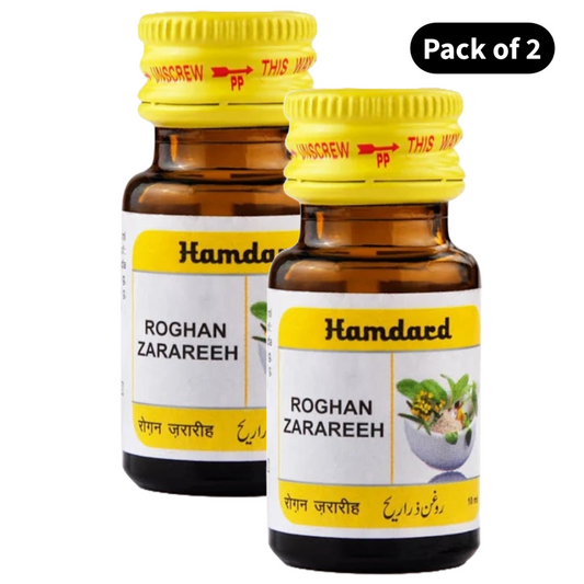 HAMDARD Roghan Zarareeh (10ml) Pack of 2