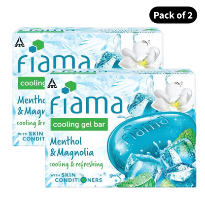 Fiama Menthol & Magnolia Gel Bar (125gm)(Pack of 2)