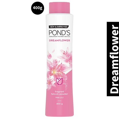 Ponds Dreamflower Pink Lily Talcum Powder (400gm) (Pack of 1)