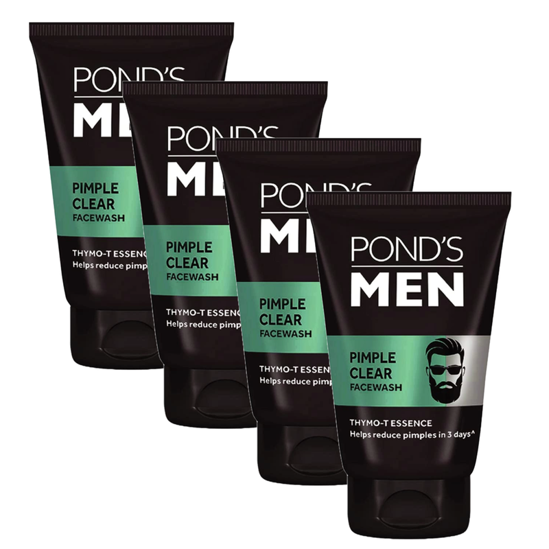 Ponds Men Pimple Clear Face Wash, 50g (Pack Of 4)