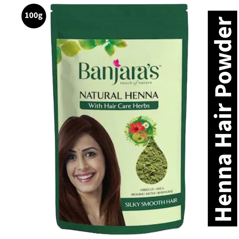 Banjara's Natural Henna Hair Powder Care Herbs 100gm