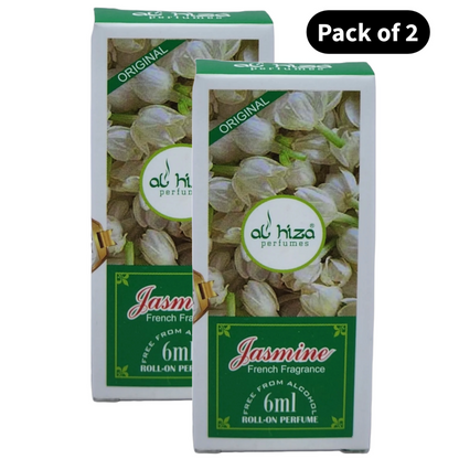 Al Hiza Jasmine Perfume (6ml)(Pack of 2)