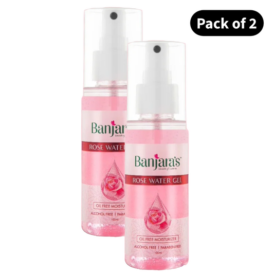 Banjara's Soft & Young Rose Water Gel Premium (100ml) (Pack of 2)