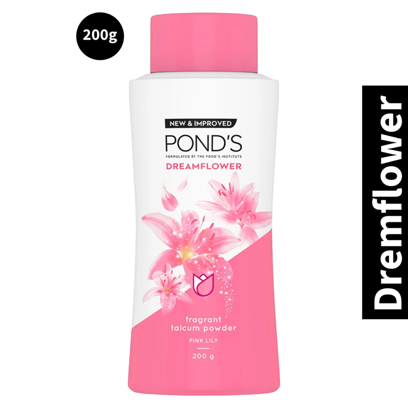 Ponds Dreamflower Pink Lily Talcum Powder (200gm) (Pack of 1)