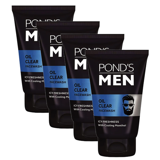 Ponds Men Oil Clear Face wash - 50g (Pack Of 4)