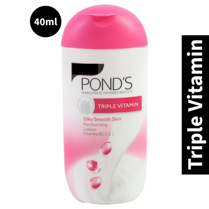 Ponds Triple Vitamin Lotion (40ml) (Pack of 1)